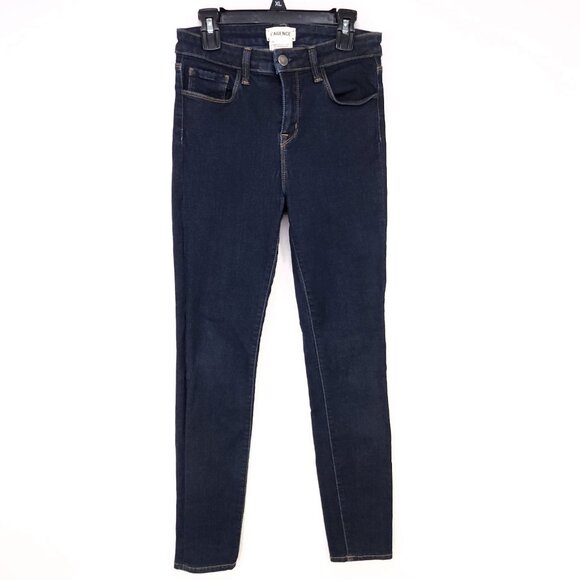 L'agence Skinny Ankle Jeans Size 26 Mid-Rise Blue Stretch Pants USA - Picture 1 of 12